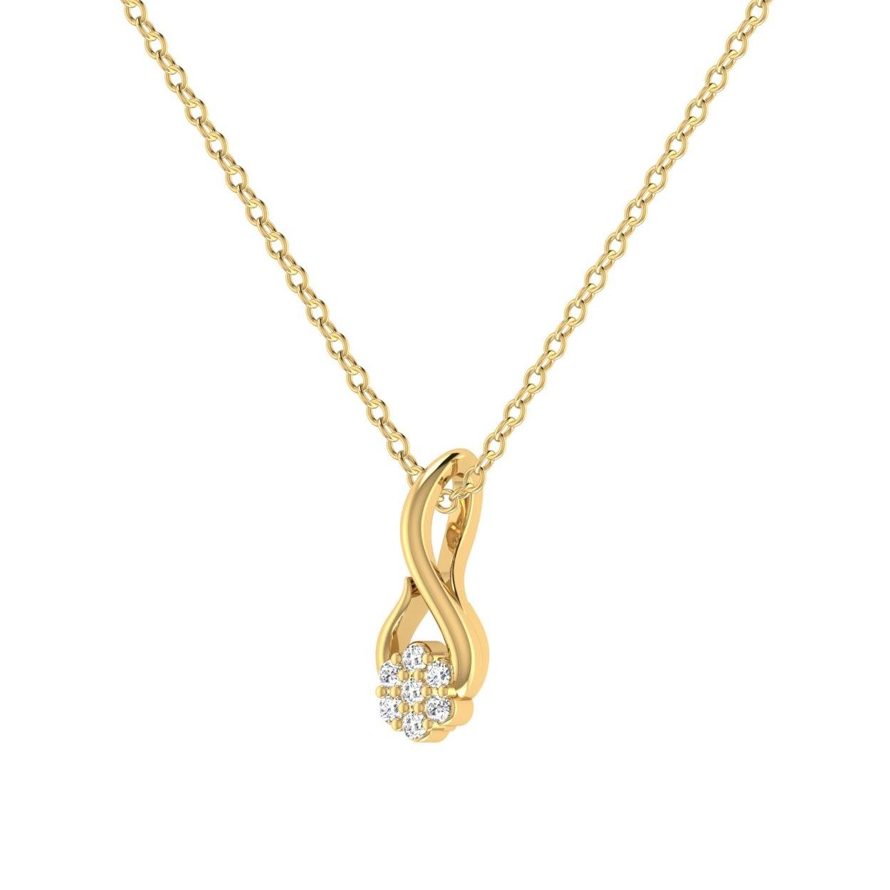 14 Kt Yellow Gold Diamond Charms & Pendants