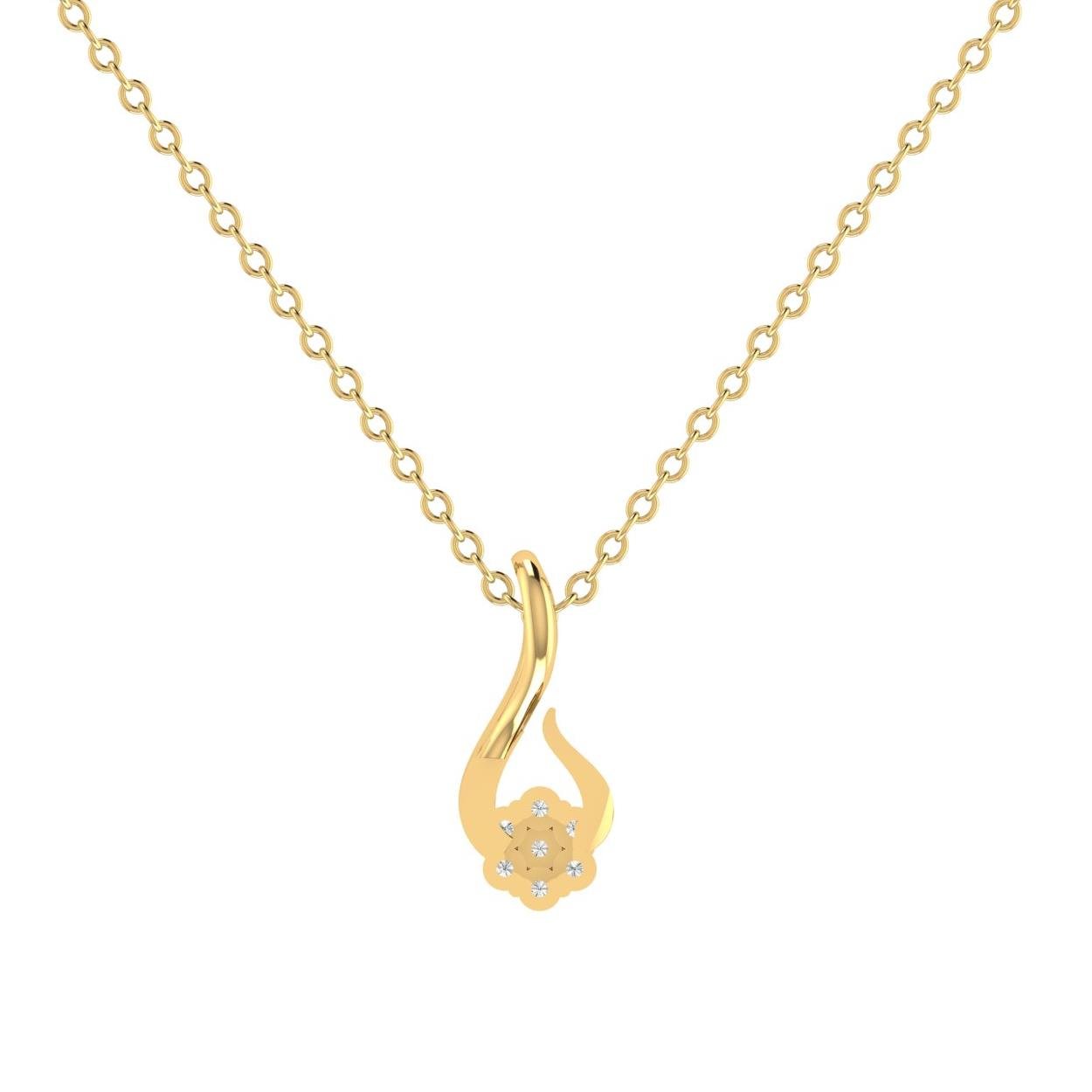 14 Kt Yellow Gold Diamond Charms & Pendants