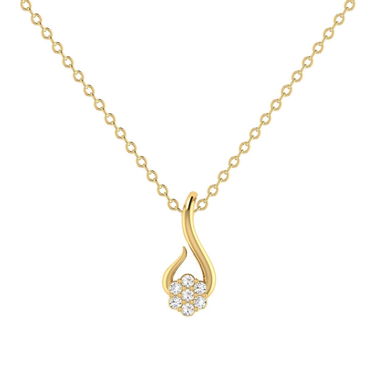 14 Kt Yellow Gold Diamond Charms & Pendants