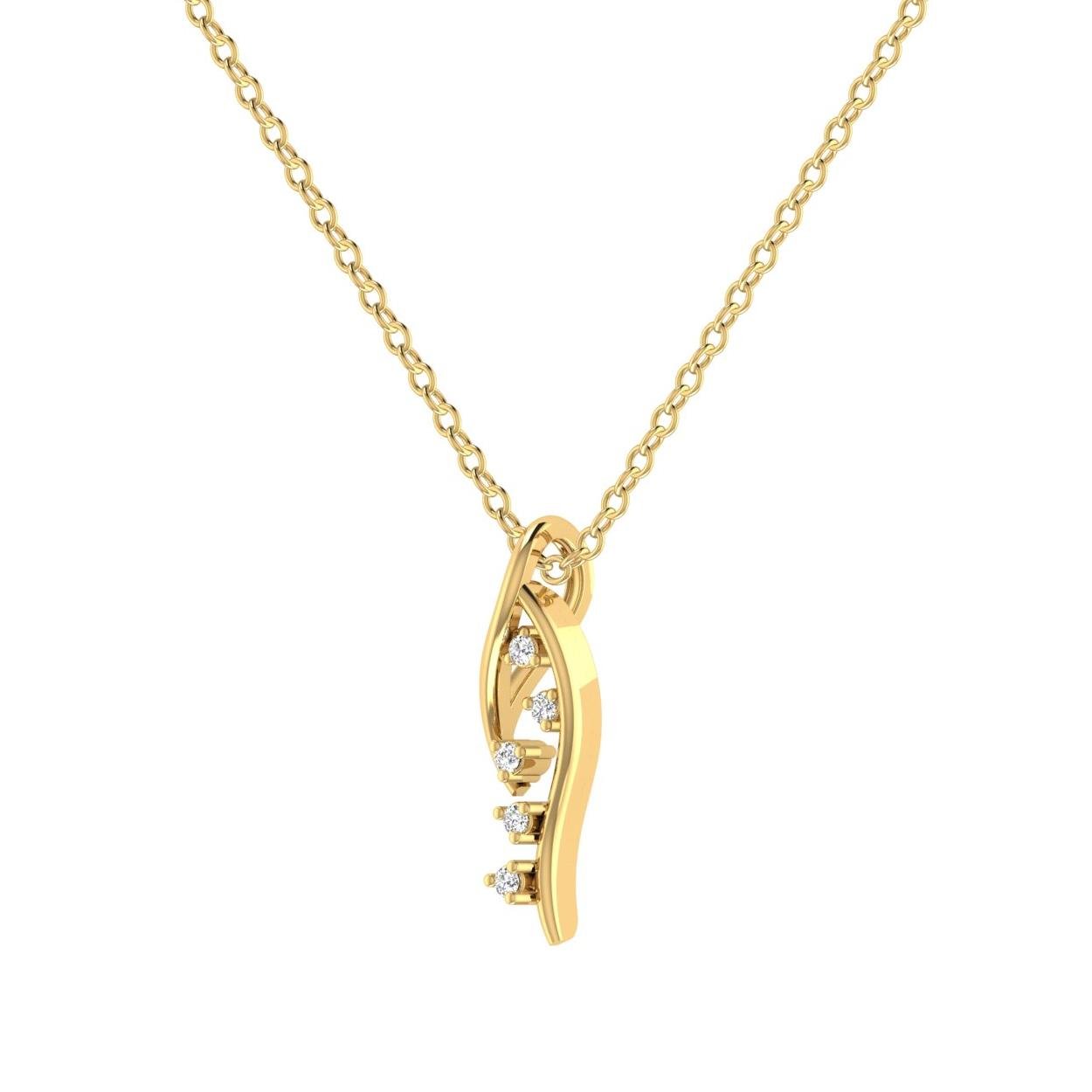 14 Kt Yellow Gold Diamond Charms & Pendants
