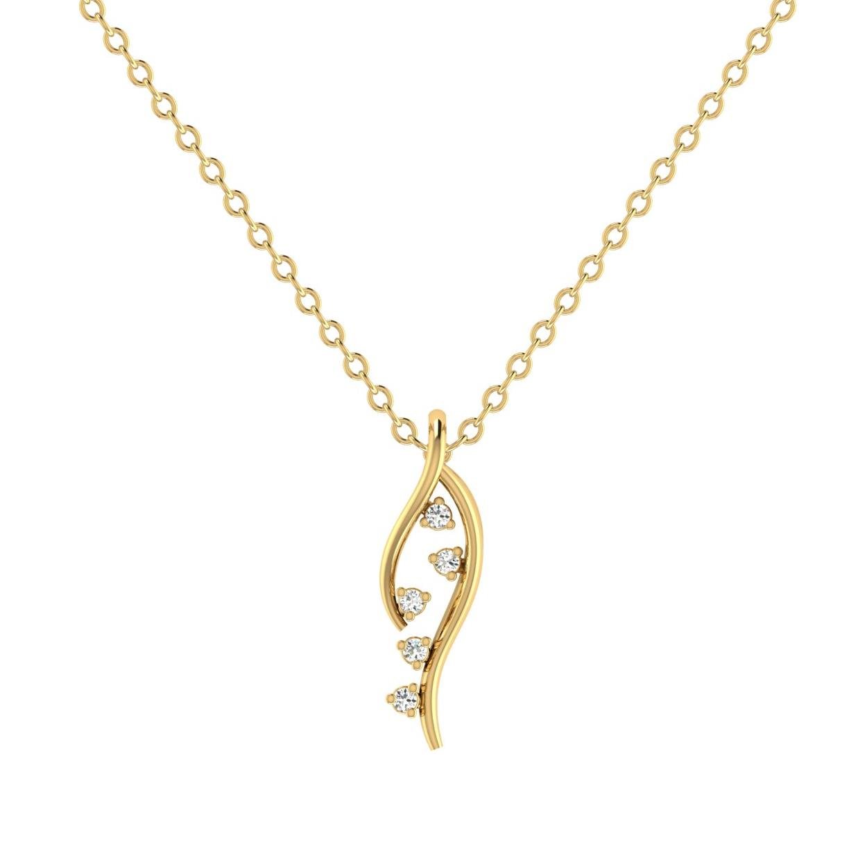 14 Kt Yellow Gold Diamond Charms & Pendants