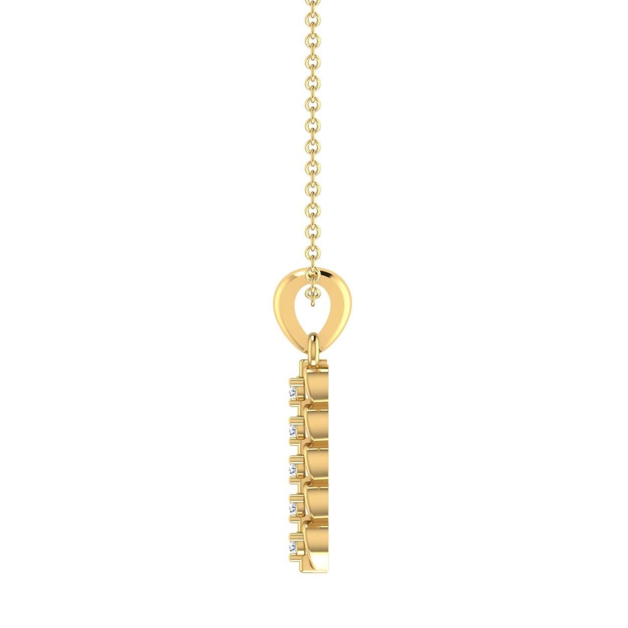 Chain Of Hearts Diamond Pendant