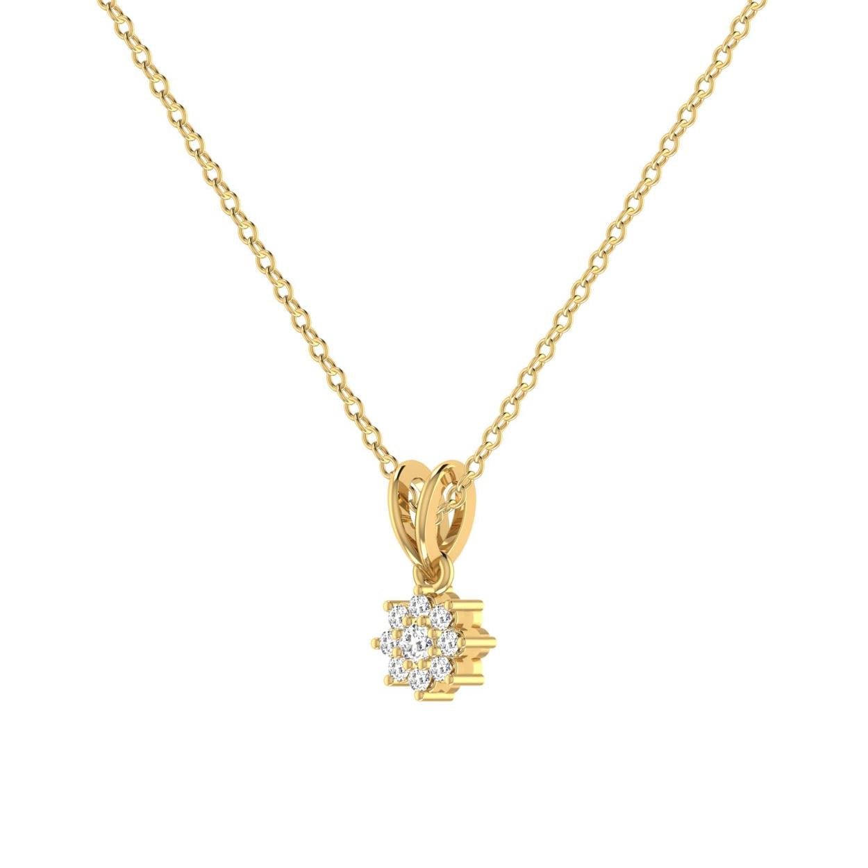 14 Kt Yellow Gold Diamond Charms & Pendants