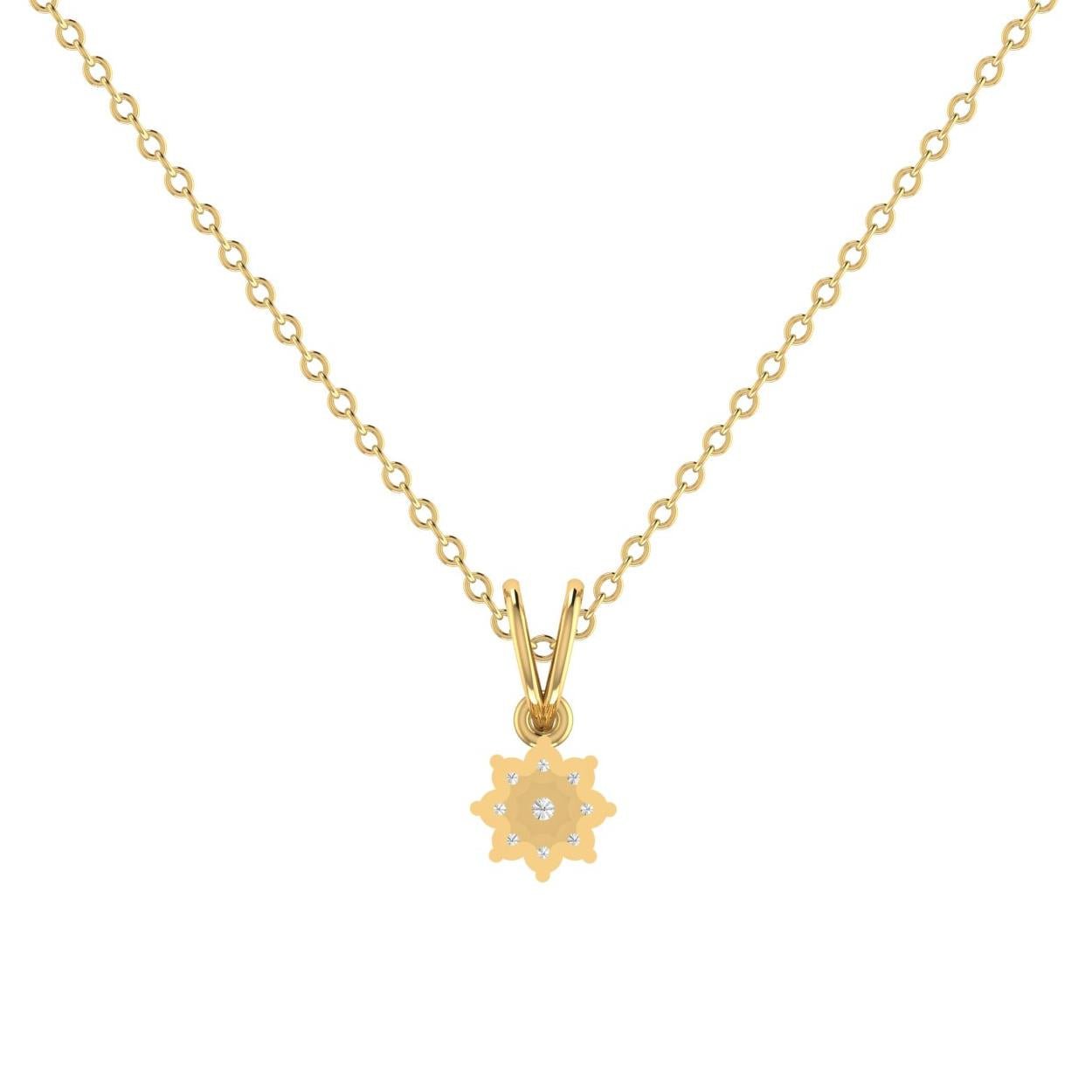14 Kt Yellow Gold Diamond Charms & Pendants