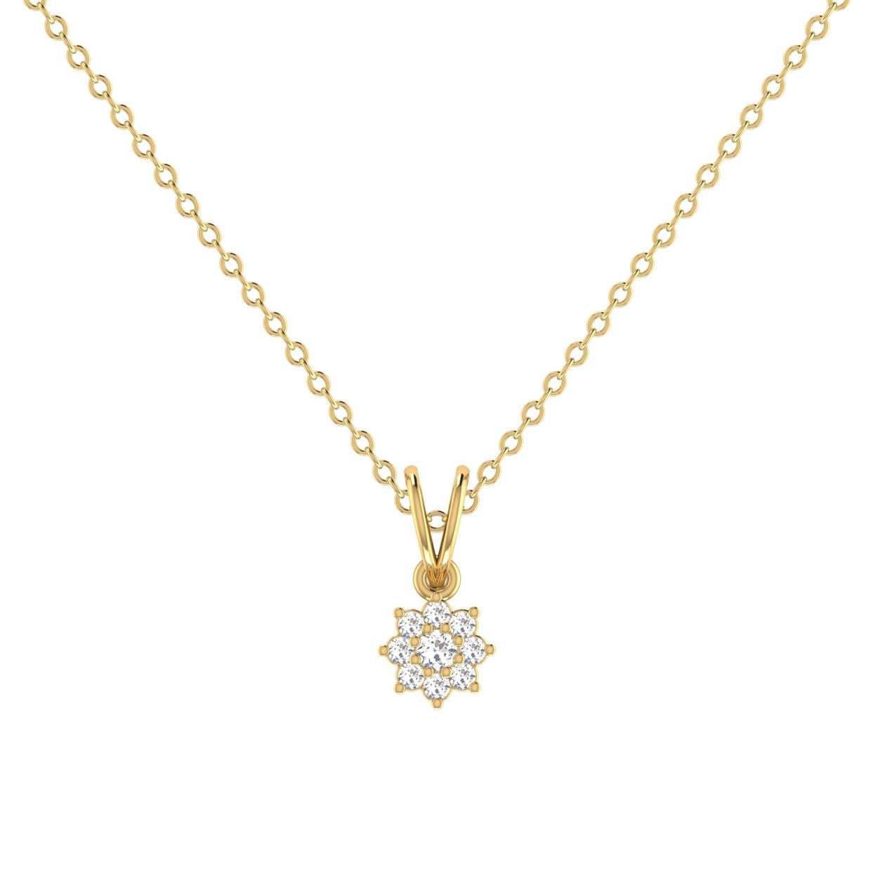 14 Kt Yellow Gold Diamond Charms & Pendants
