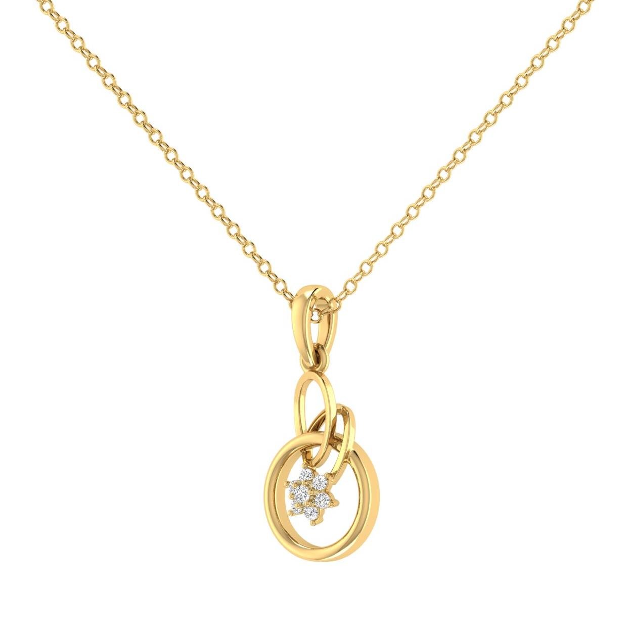 14 Kt Yellow Gold Diamond Charms & Pendants