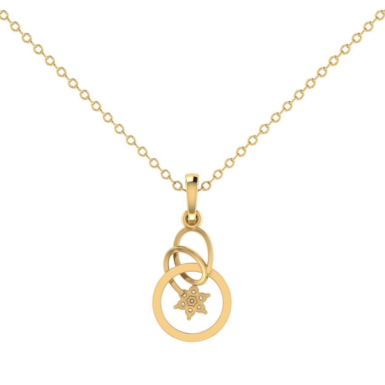 14 Kt Yellow Gold Diamond Charms & Pendants