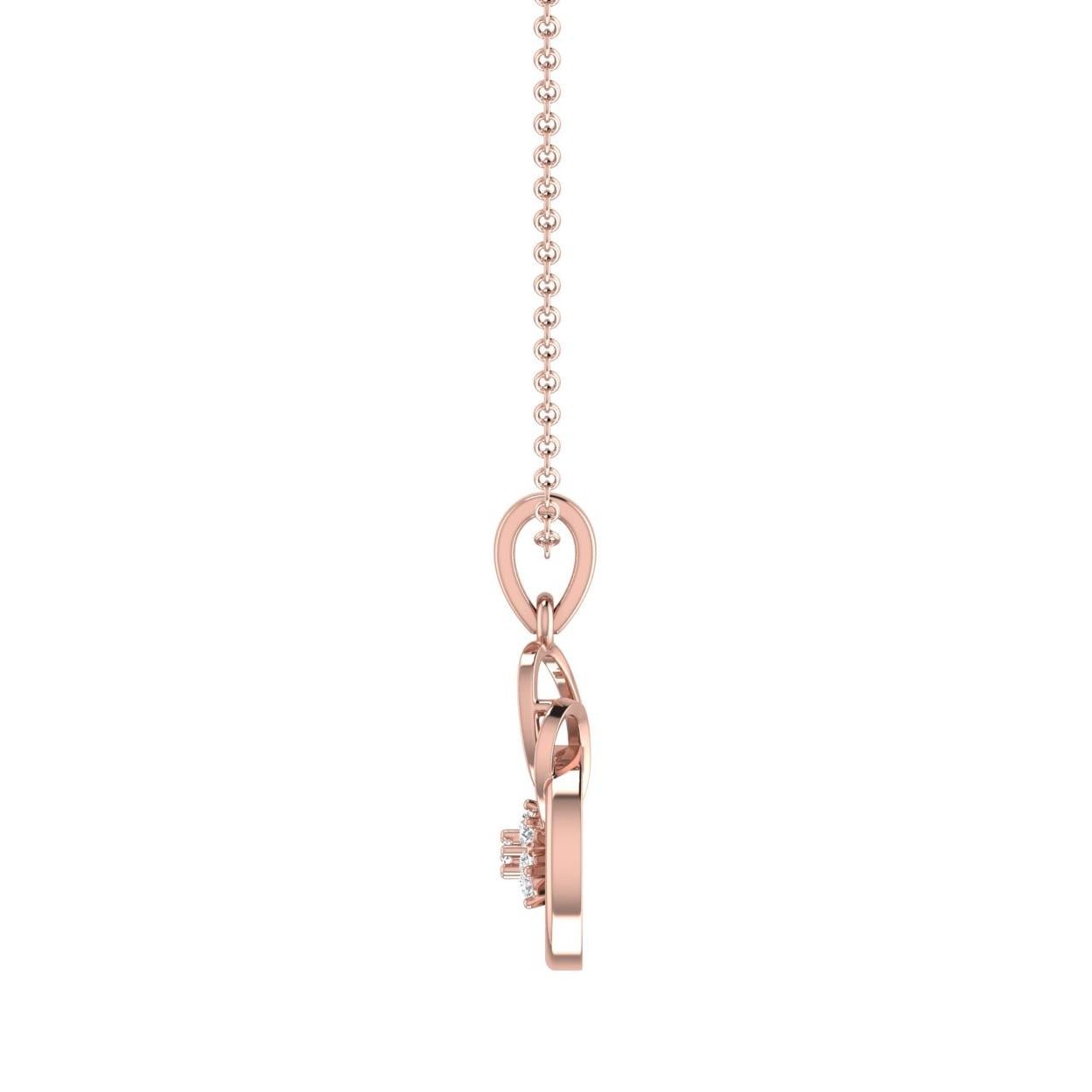 14 Kt Yellow Gold Diamond Charms & Pendants
