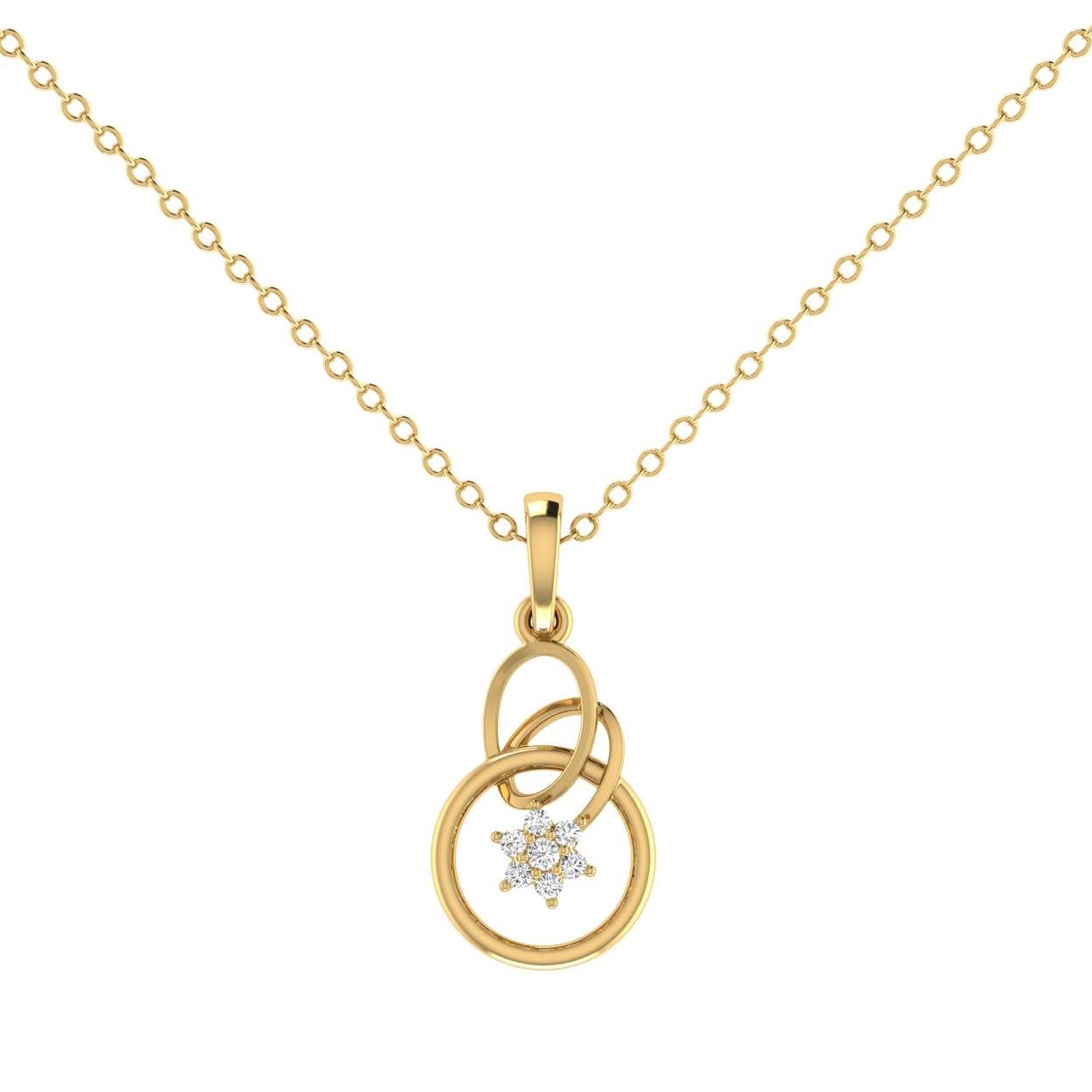 14 Kt Yellow Gold Diamond Charms & Pendants