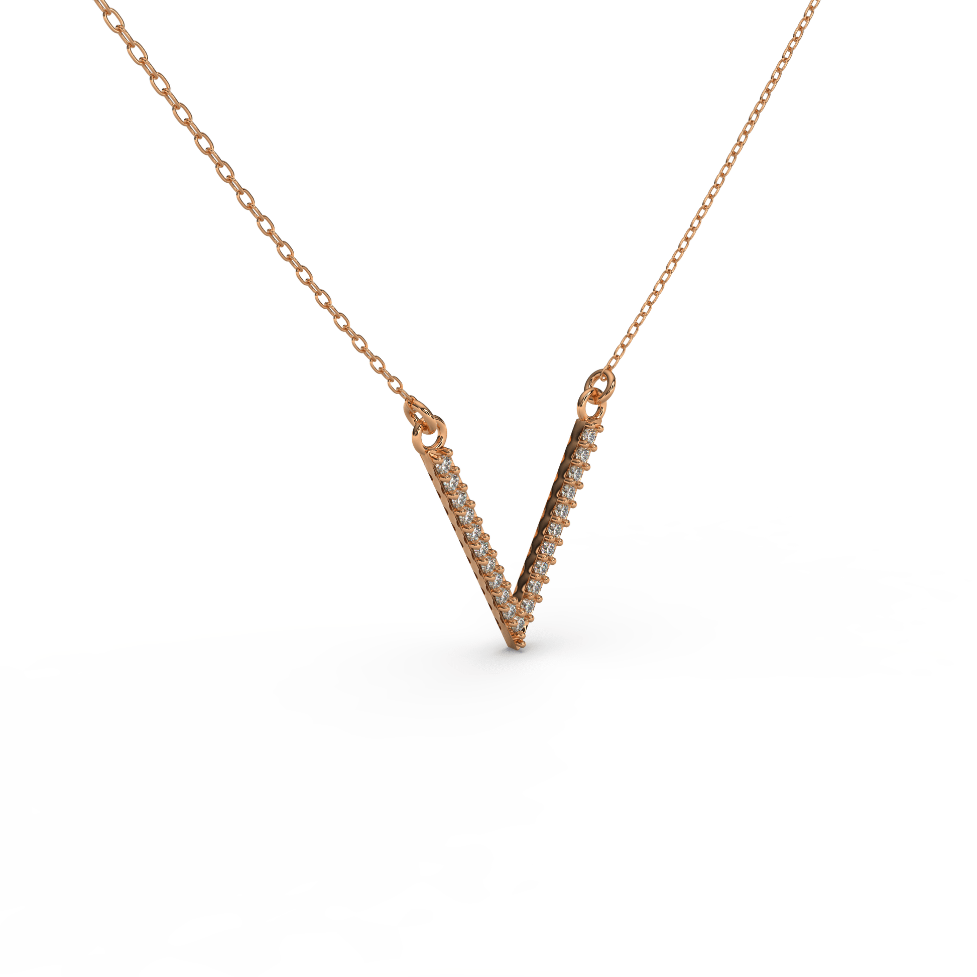14 Kt Yellow Gold Diamond Necklaces