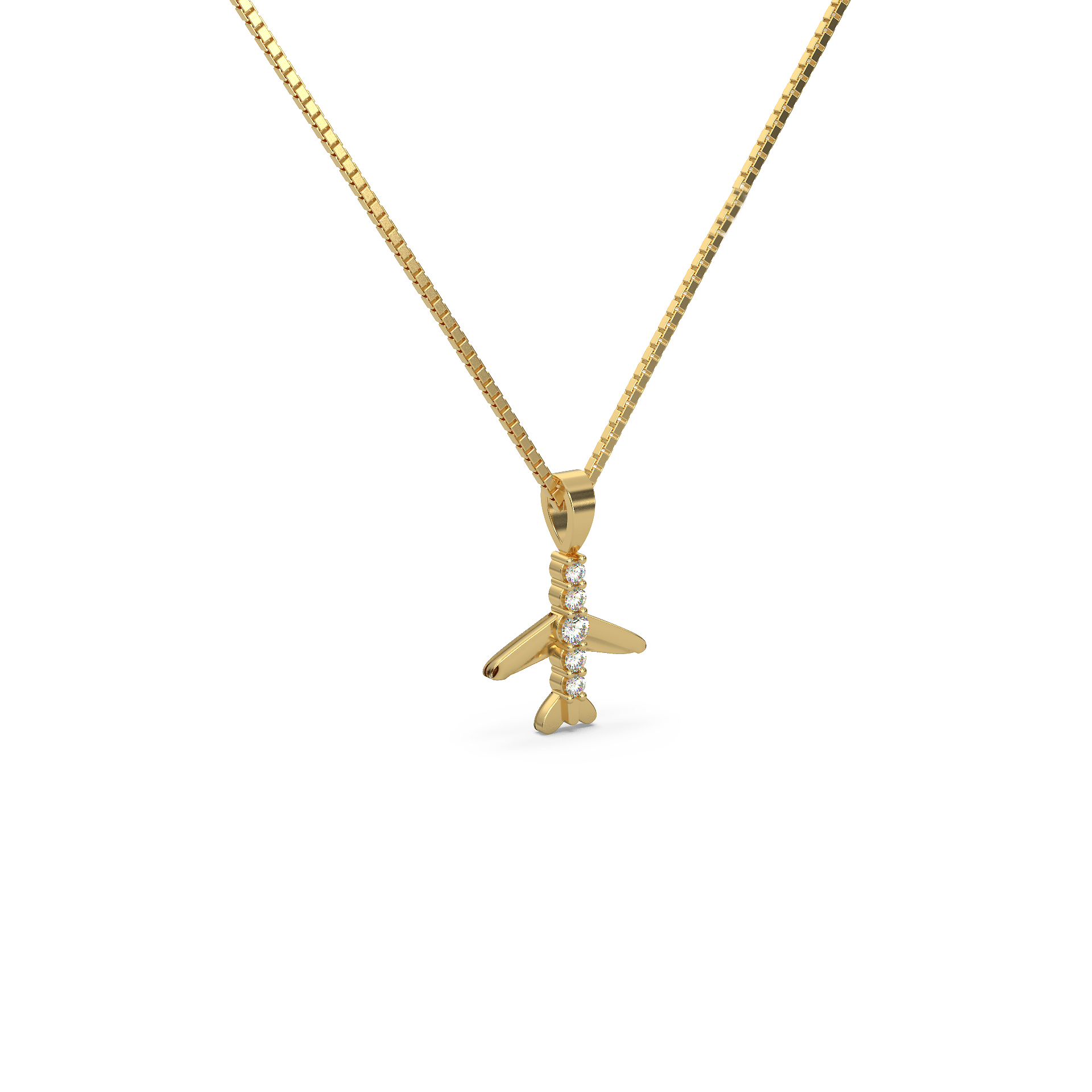 14 Kt Rose Gold Diamond Necklaces