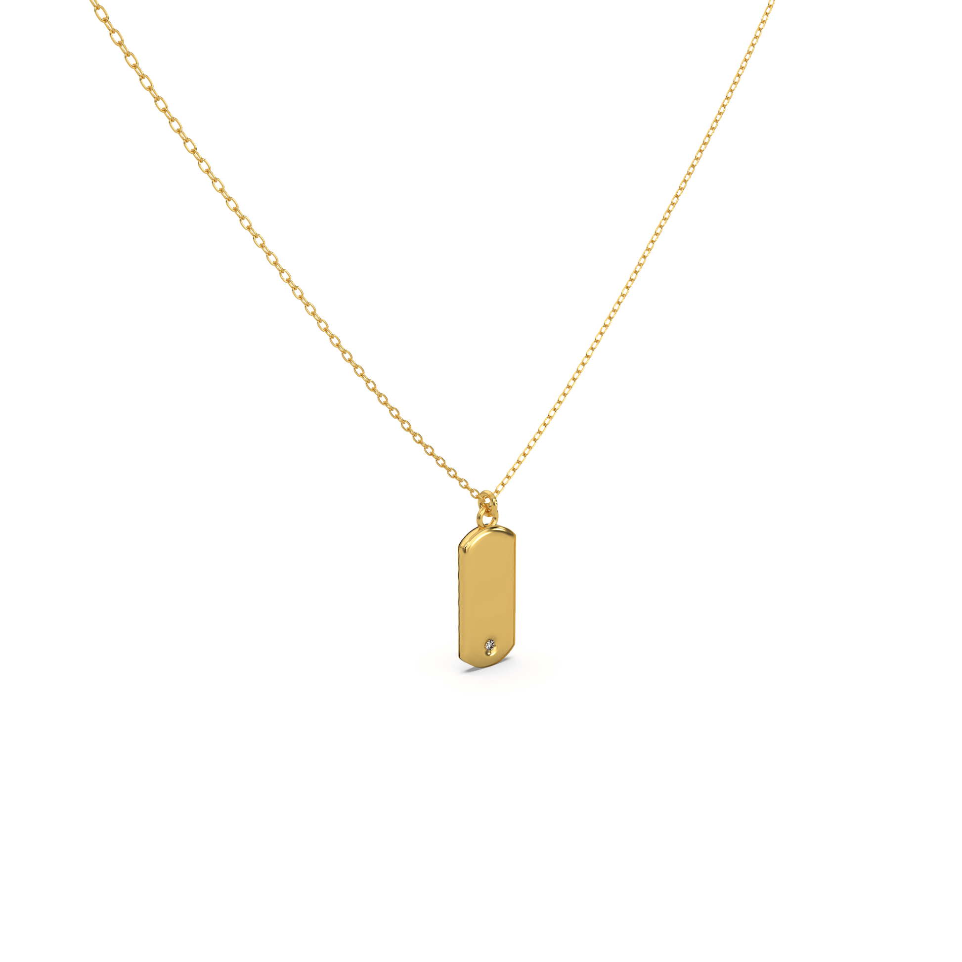 14 Kt Yellow Gold Diamond Necklaces