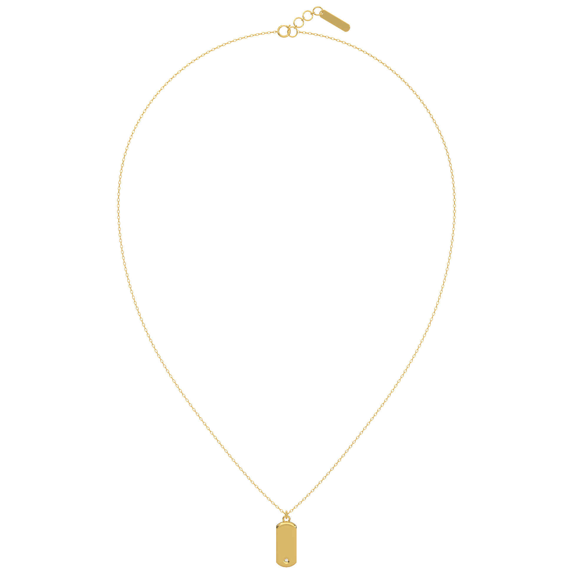 14 Kt Yellow Gold Diamond Necklaces