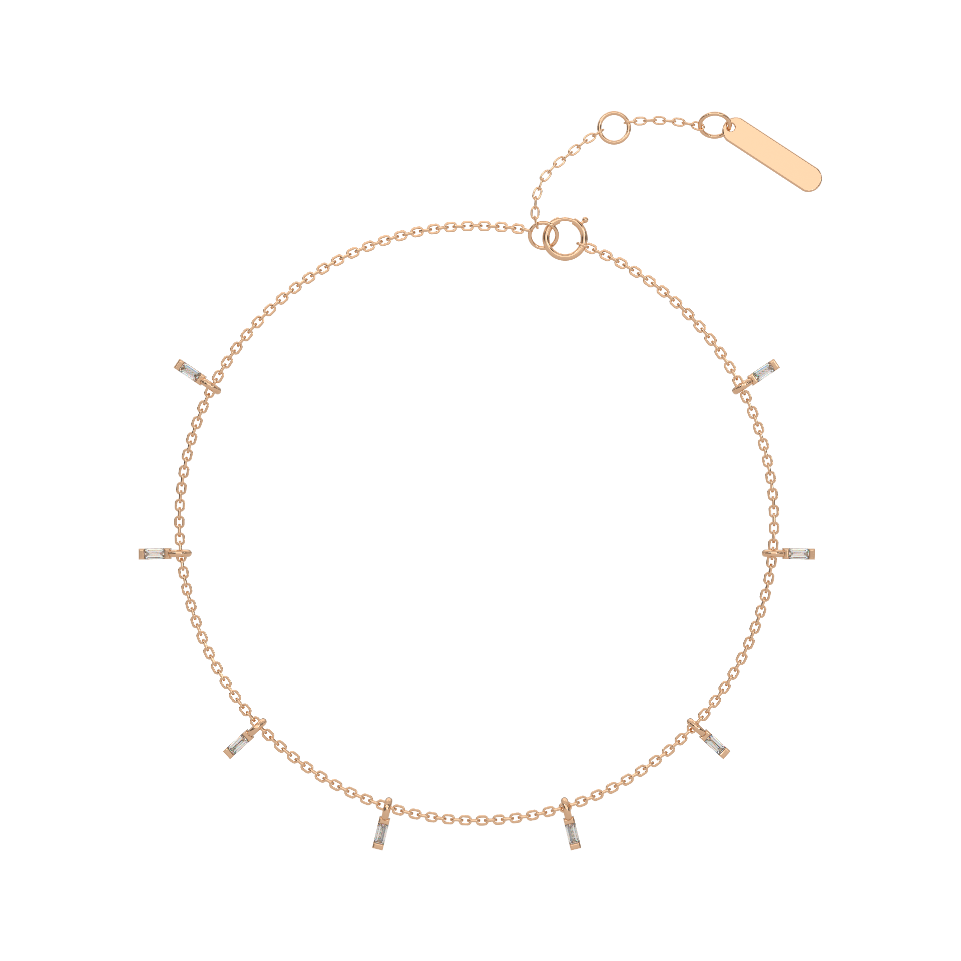 14 Kt Yellow Gold Diamond Bracelets