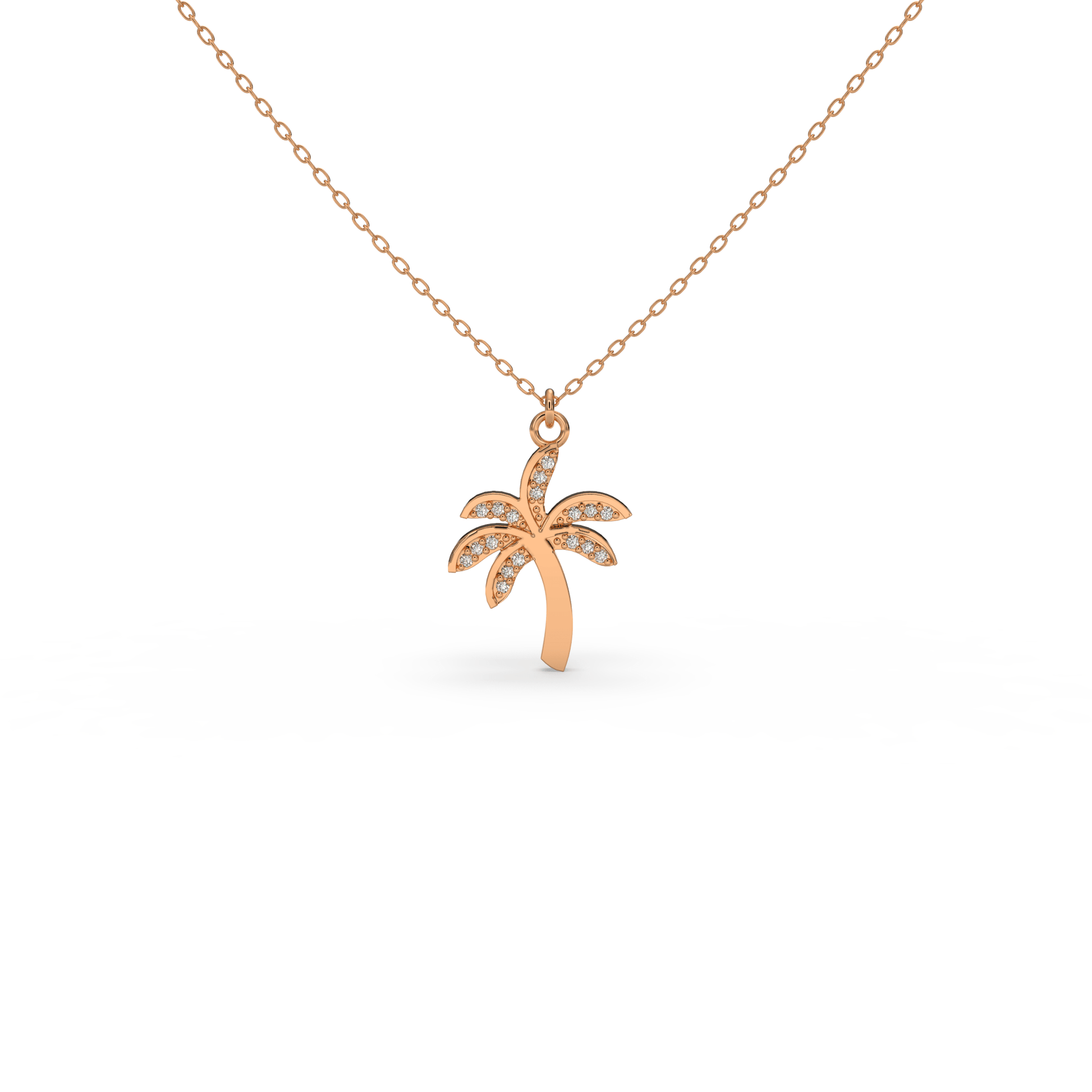 14  Kt Rose Gold Diamond Necklaces