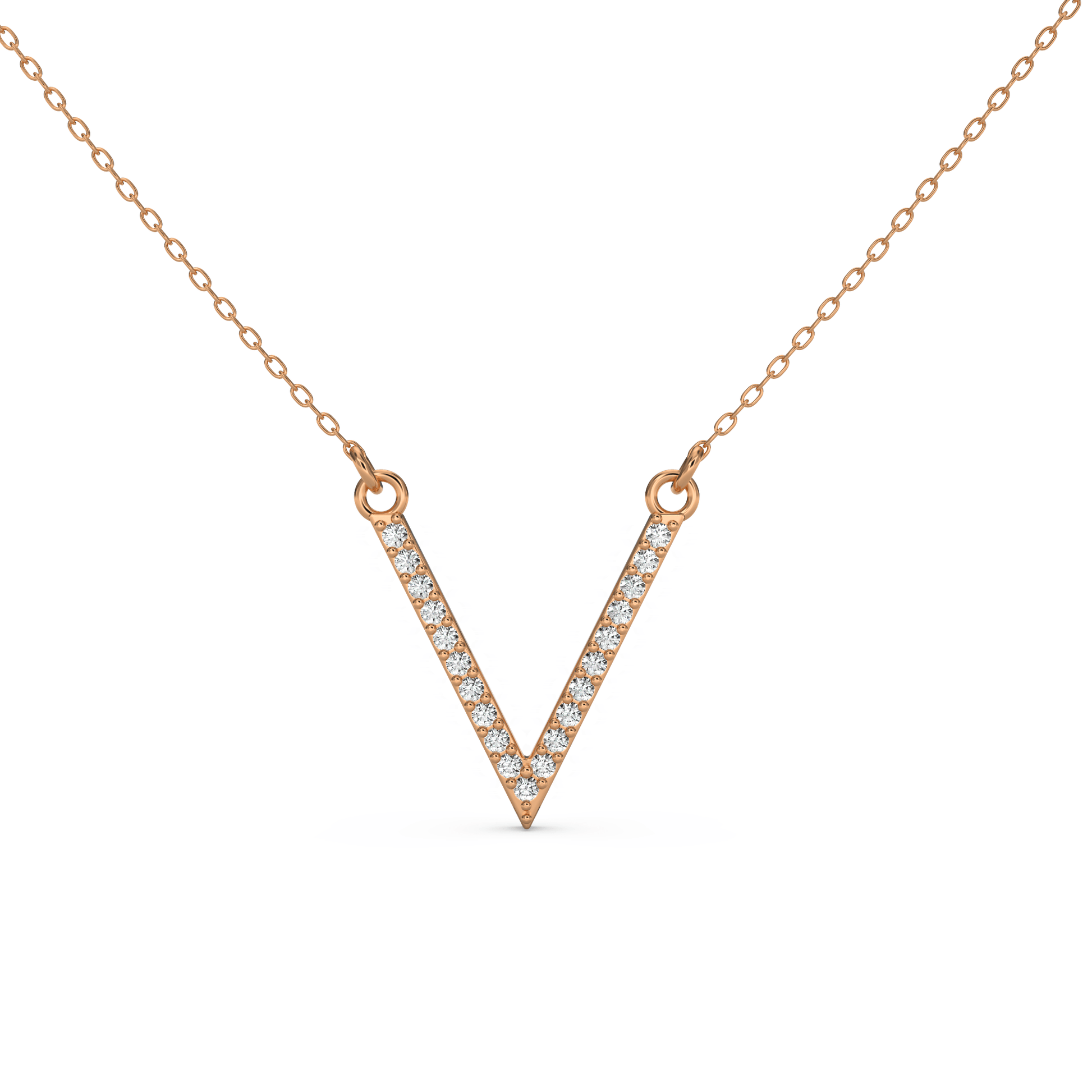 14 Kt Yellow Gold Diamond Necklaces
