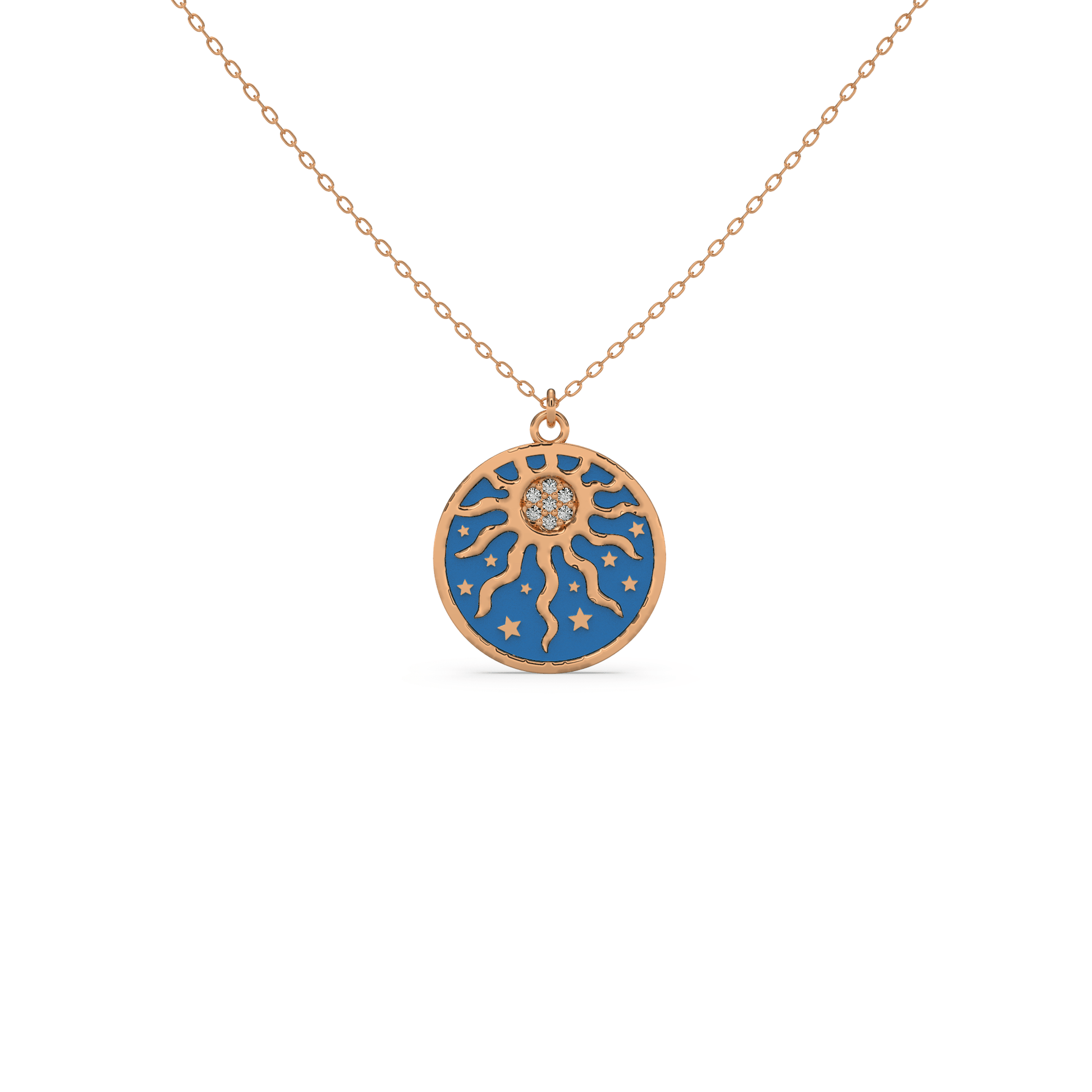 14  Kt Rose Gold Diamond Necklaces
